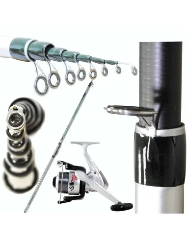 Trout fishing rod and reel Kit 3-8Gr