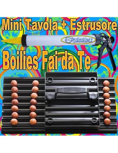 kit estrusore mini tavola di rullaggio boilies carpfishing-Pescaloccasione