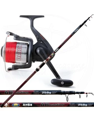 Kit SurfCasting AC Dark Caster-Pescaloccasione