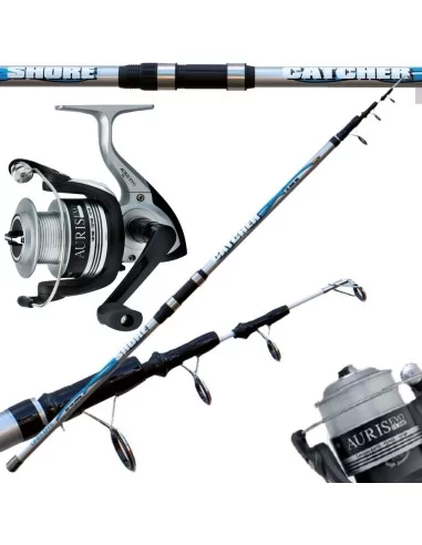 kit Canna surf casting 200 gr con mulinello trabucco-Pescaloccasione