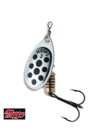 Mepps Rotating Silver Teaspoon Size Blackheads