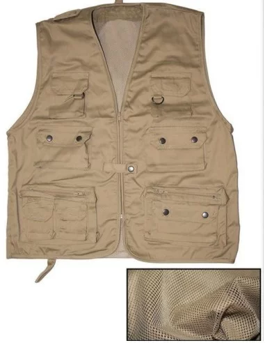 Gilet Pesca Marrone Multitasca-Pescaloccasione