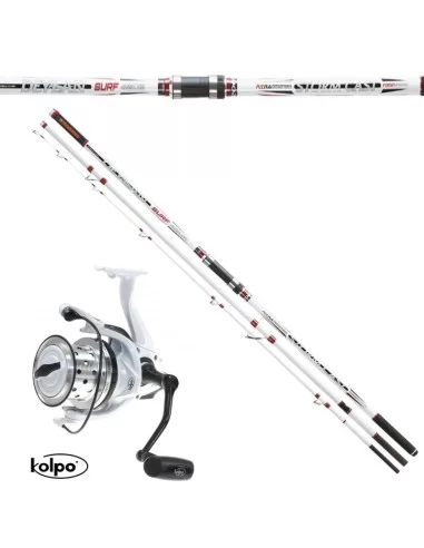 Kits Surf Fishing Rod + Reel Deylan Trabucco Energetic Kolpo