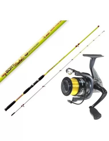 Kit da Pesca da Barca Bolentino Canna Boat Master Mulinello Nanga + Filo-Pescaloccasione