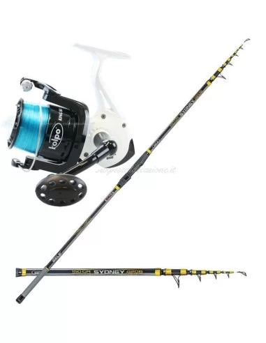 Kit Surfcasting con Canna in Carbonio e Mulinello King 8000-Pescaloccasione