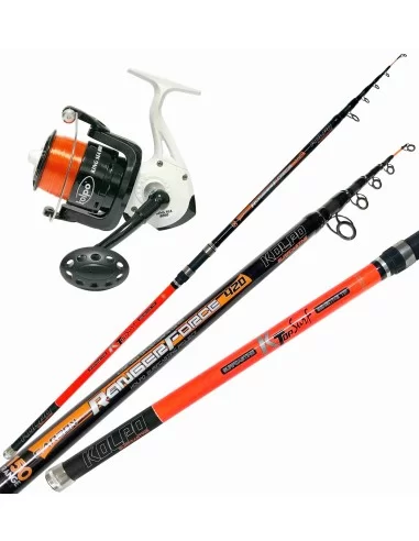 Kolpo Combo Surfcasting Canna in Carbonio 4.2 mt  Mulinello 7000