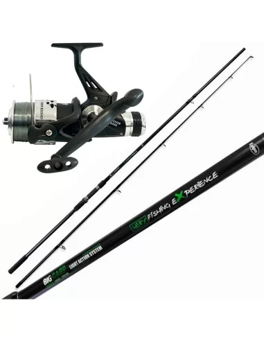 Kolpo Kit Carpfishing Canna Big Carp Mulinello Impress con Filo