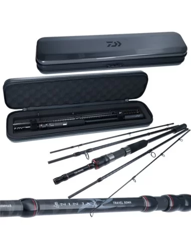 Daiwa Ninja Travel Canna da Pesca da Viaggio con Custodia