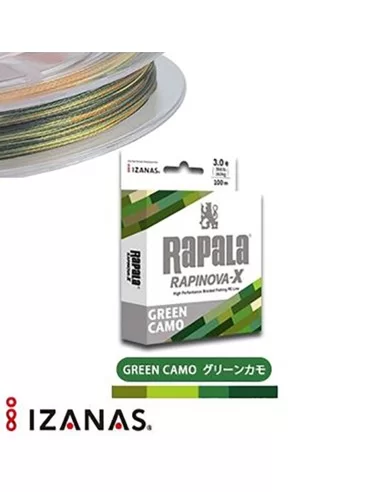 Rapala Rapinova Braid Green Camo 100 mt