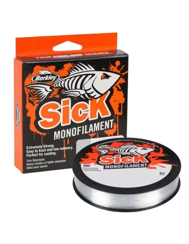 Berkley Sick Monofilament Filo da Pesca 300 mt Clear