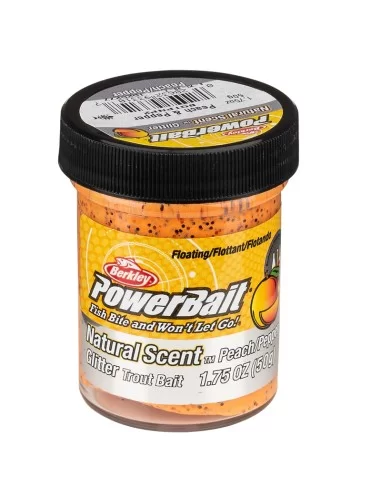 Berkley Powerbait Glitter Trout Bait Batter for Trout Peach and Pepper