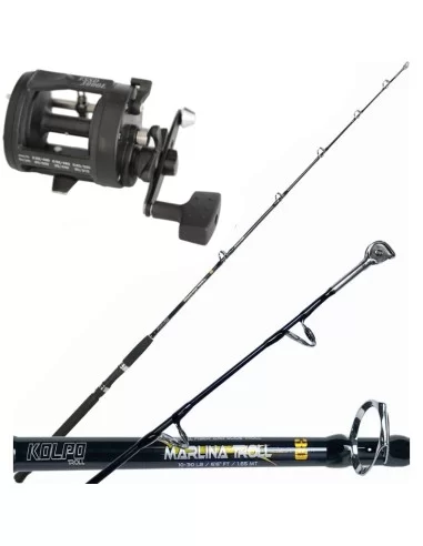 Tatler Combo Fishing Trolling Rod With Pulley Rotating Reel