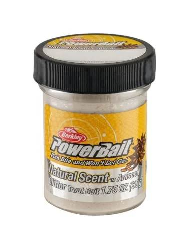 Berkley Powerbait Glitter Trout Bait White Batter for Sinking Anise Trout