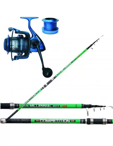 Sufrcasting Peach Combo Carbon Rod Reel 13 Bearings