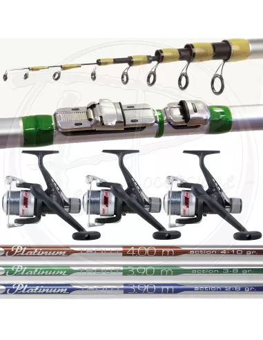 Kit 3 rods reels 3 Lake Trout: