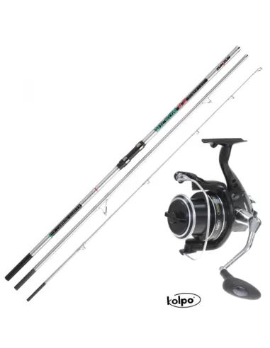 Canna da Pesca 4.20 3 Pezzi con Mulinello da Pesca Surf Casting-Pescaloccasione