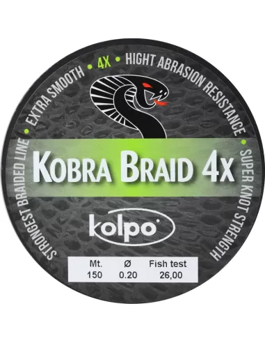 Braid Braid 4 Heads Kobra Kolpo 150 mt