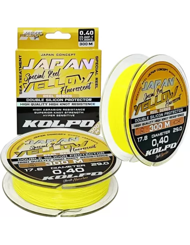 Kolpo Japan Red Fluorescent Silicone Fishing Line 300 m