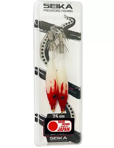 Seika mini squid soft silk per la pesca di calamari e seppie 7.5 cm 2pz col.203