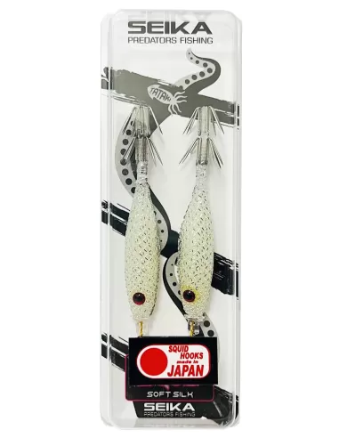 Seika mini squid soft silk per la pesca di calamari e seppie 7.5 cm 2pz col.57