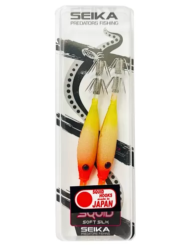 Seika mini squid soft silk per la pesca di calamari e seppie 7.5 cm 2pz col.54