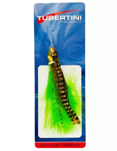 Tubertini Marabou Octopus esca artificiale per la traina leggera 10 cm chartreuse