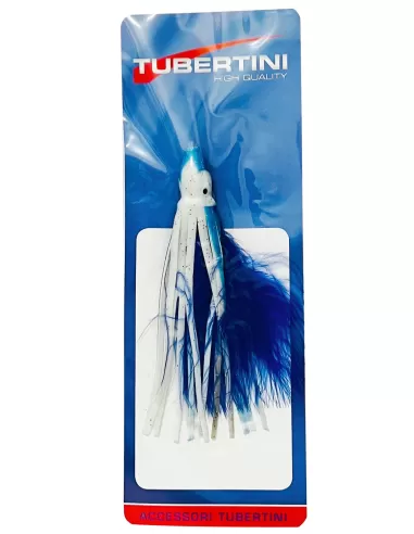 Tubertini Marabou Octopus artificial bait for light trolling 10 cm blue