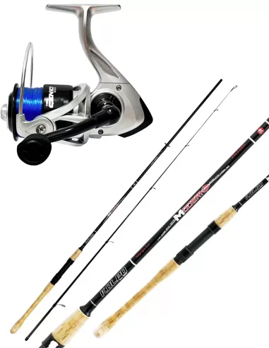 Combo Kit Spinning Rod + Reel Fishing Kolpo with Wire