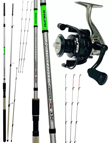 Kolpo Feeder fishing kit with 50g carbon rod + reel