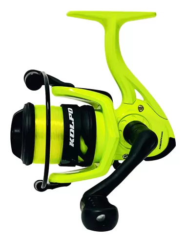 Kolpo Neon Yellow Fishing Reel with 3bb 5.2:1 Line