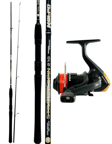 Combo Spinning Carbon Rod 10-55 gr 2.10 m Reel