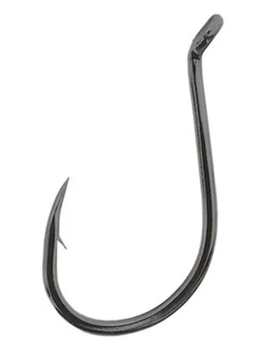 Tubertini fishing hook TL-15 barbed crooked semi-hammered with eyelet