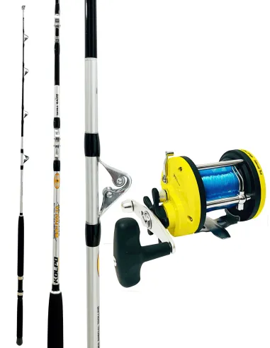 Kolpo Fishing Kit Trolling Rod and Rotating Reel