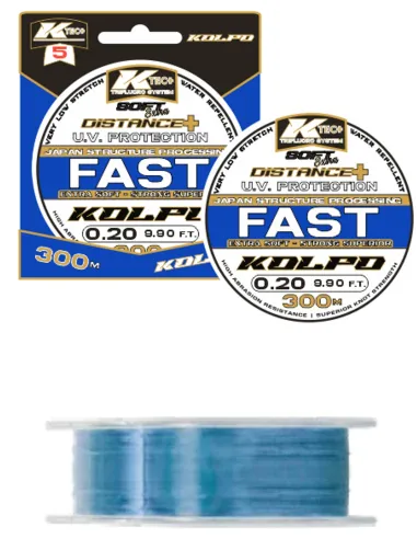 Kolpo Fast monofilament fishing line of the highest quality perfect for all fishing 300mt