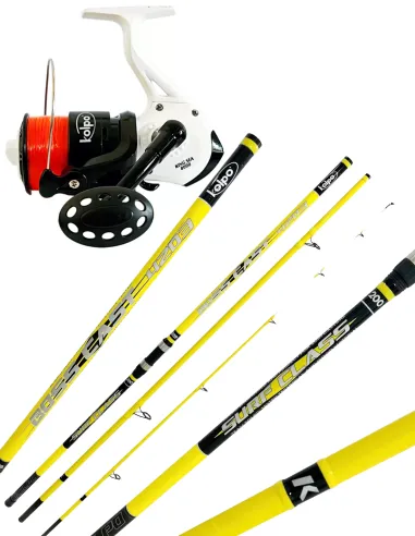 Combo Surfcasting Canna 200 gr carbonio Mulinello e Filo