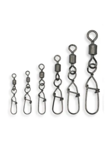 Kolpo  Rolling Swivel With Fastlock Snap Girella Rolling con Moschettone Anti Apertura 12 pz