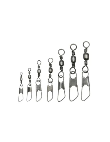 Kolpo Barrel + Safety Snap 12 pcs Swivel with Snap Hook