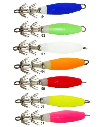 Yamashiro squid hook multicolor per la pesca al polpo e seppia