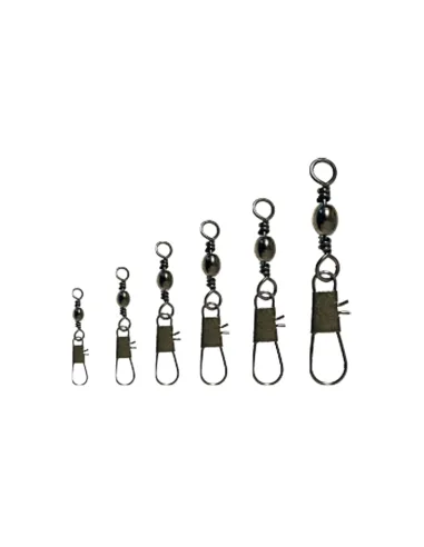 Kolpo barrel swivel with interlock snap 12 pcs swivel with snap hook