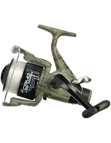 Angling Pursuits Camo 60 Reel - 3BB Carp Runner with 12lb Line and Spare Spool