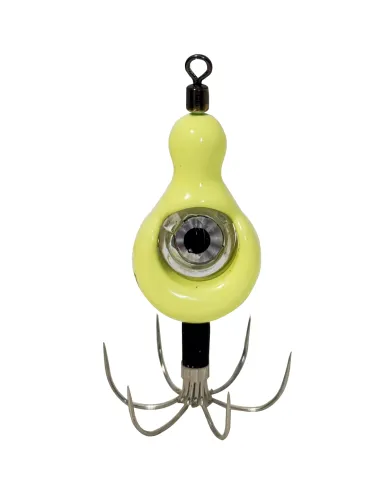 Kolpo pulcino with flashing strobe led eye very high brightness and glow body 9 hooks