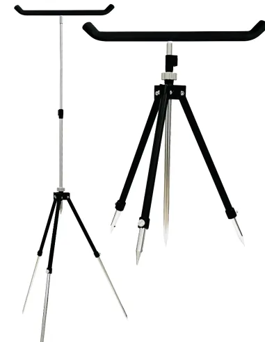 Kolpo height adjustable fishing tripod with eva rod rest