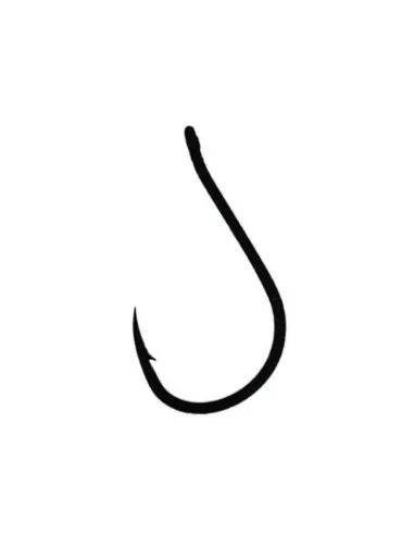 Tubertini fishing hooks series 553 black chrome medium shank fine wire with eyelet