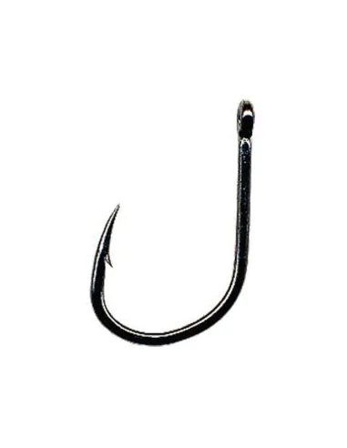 Tubertini fishing hooks series 881 black chrome eyelet medium shank thick wire