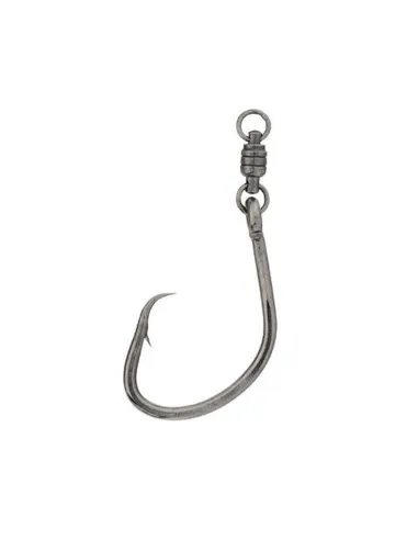 Tubertini fishing hooks series 288 BB with stainless steel swivel with eyelet thick wire 2pcs