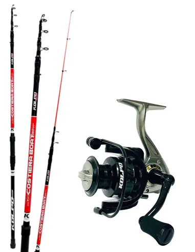 Kolpo combo with 210cm telescopic rod and aluminium spool reel