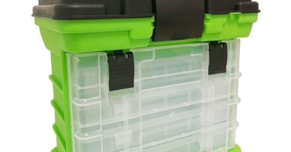 Yamashiro Case Lime Fishing Accessories Door 4 Boxes